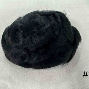 Thin PU skin #1 100%human hair toupee for man