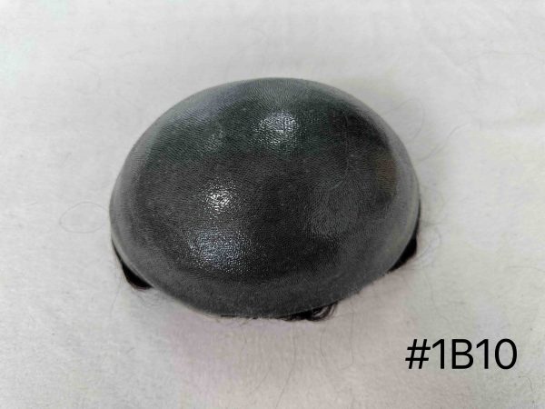 Thin PU skin #1B10 100%human hair toupee for man - Image 3