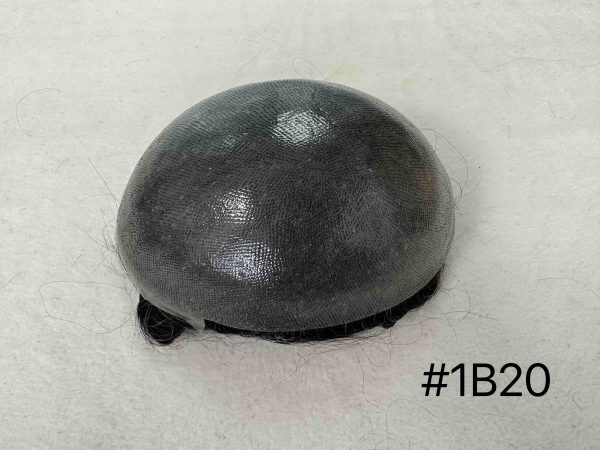 Thin PU skin #1B20 100%human hair toupee for man - Image 3