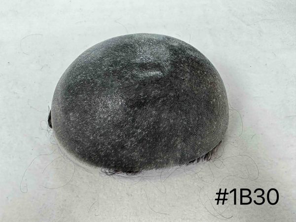 Thin PU skin #1B30 100%human hair toupee for man - Image 3