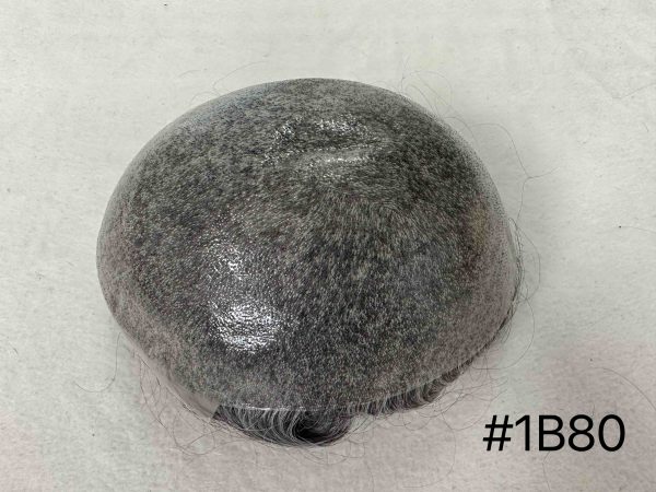 Thin PU skin100%human hair toupee for man - Image 3