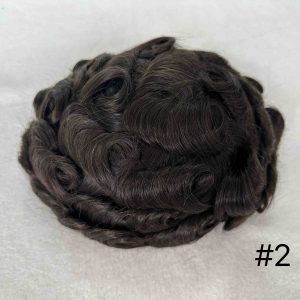 Thin PU skin #2 100%human hair toupee for man