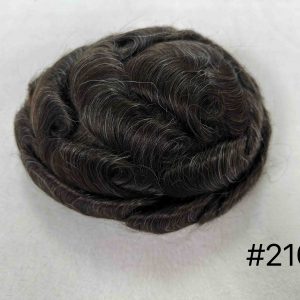 Thin PU skin #210 100%human hair toupee for man
