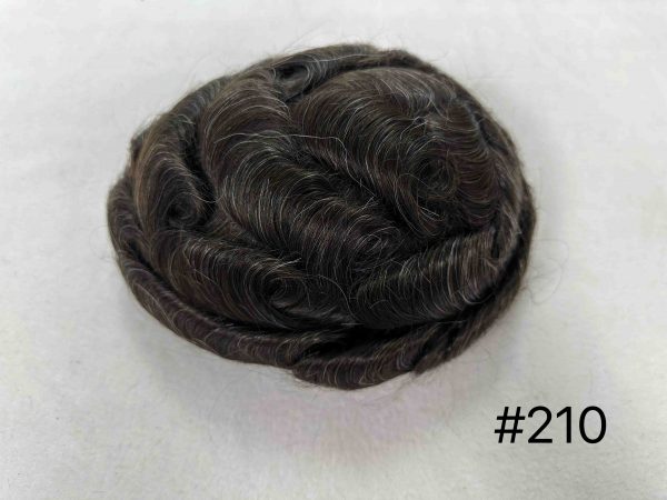 Thin PU skin #210 100%human hair toupee for man