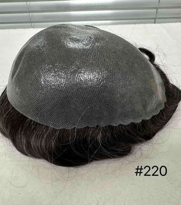 Thin PU skin #220 100%human hair toupee for man - Image 2
