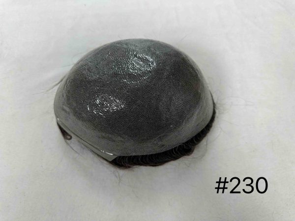 Thin PU skin #230 100%human hair toupee for man - Image 3