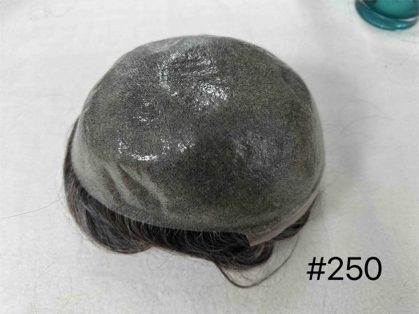 Thin PU skin #250 100%human hair toupee for man - Image 2