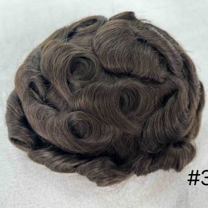 Thin PU skin #3 100%human hair toupee for man