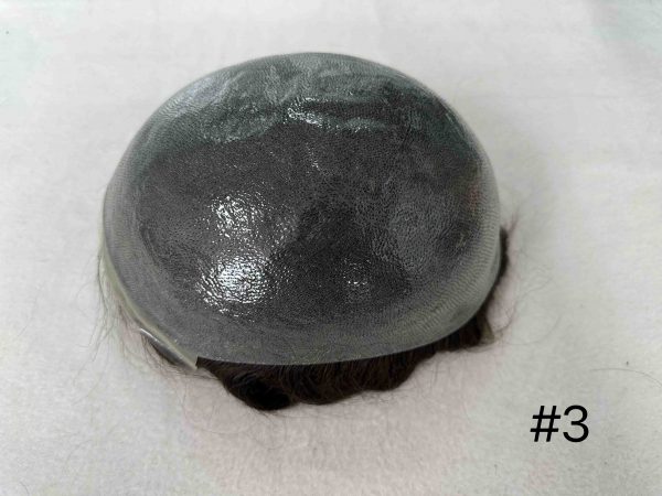 Thin PU skin #3  100%human hair toupee for man - Image 2