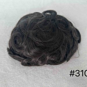 Thin PU skin #310 100%human hair toupee for man
