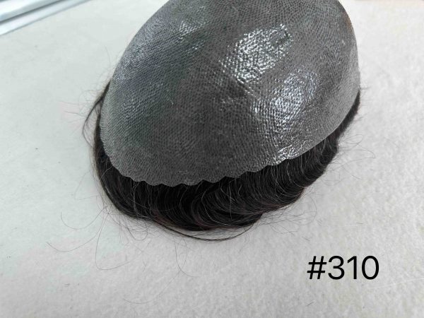 Thin PU skin #310 100%human hair toupee for man - Image 3