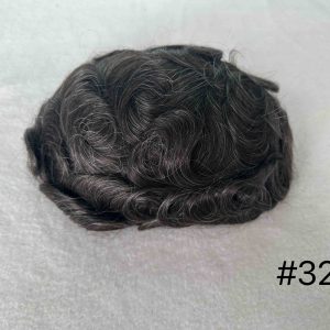 Thin PU skin #320 100%human hair toupee for man