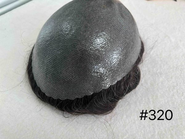 Thin PU skin #320 100%human hair toupee for man - Image 3