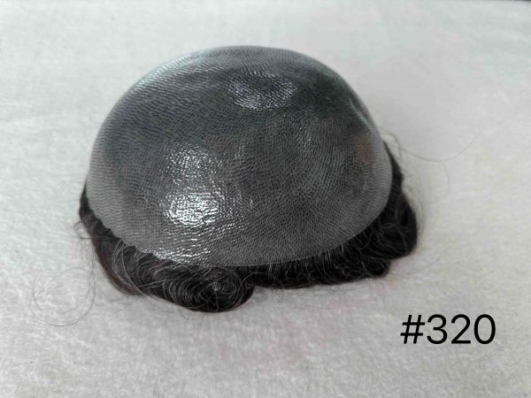 Thin PU skin #320 100%human hair toupee for man - Image 2