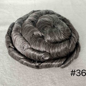 Thin PU skin #365 100%human hair toupee for man
