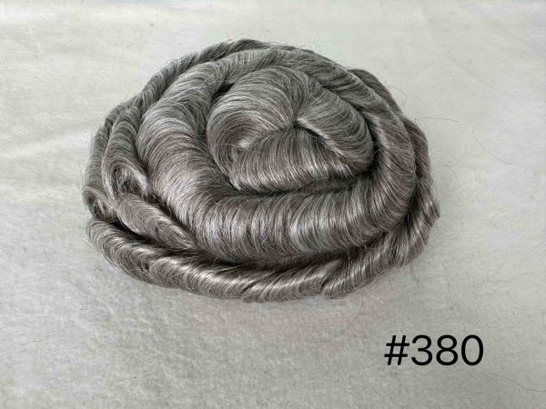 Thin PU skin #380 100%human hair toupee for man