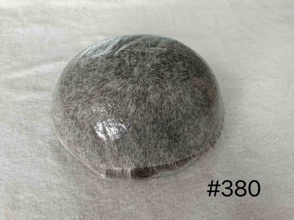 Thin PU skin #380 100%human hair toupee for man - Image 3