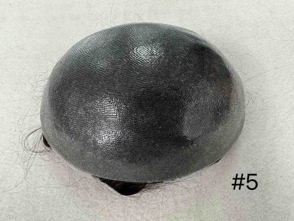 Thin PU skin #5 100%human hair toupee for man - Image 2