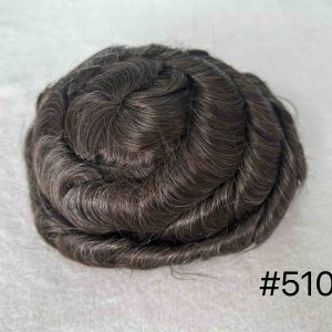Thin PU skin #510 100%human hair toupee for man