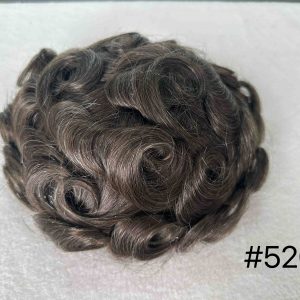 Thin PU skin #520 100%human hair toupee for man