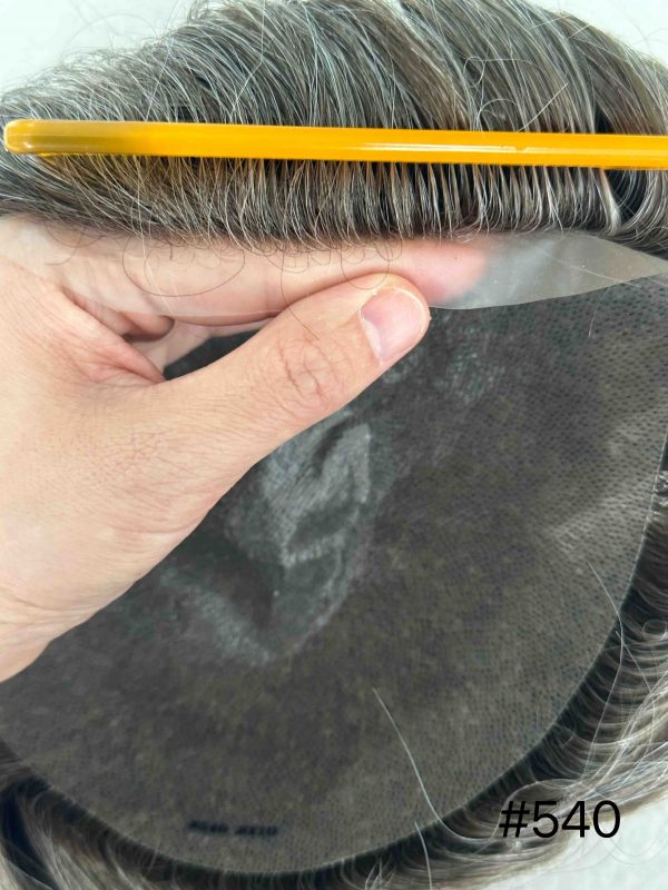 Thin PU skin #540 100%human hair toupee for man - Image 3