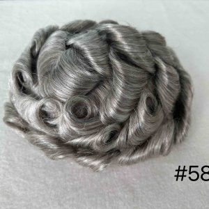 Thin PU skin #580 100%human hair toupee for man