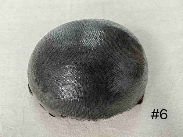 Thin PU skin #6 100%human hair toupee for man - Image 3