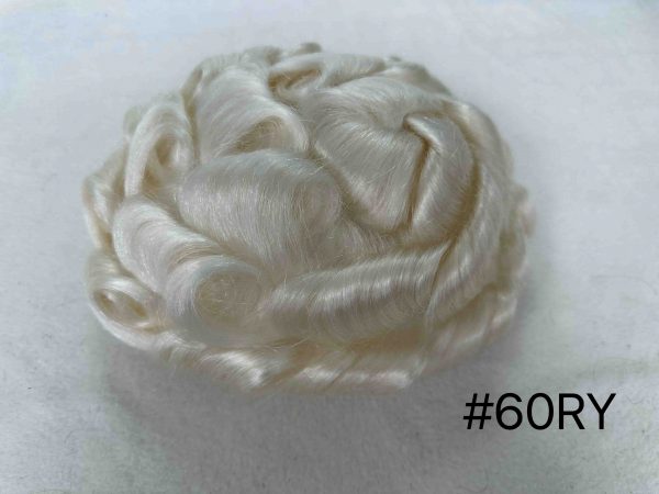 Thin PU skin 100%human hair toupee for man