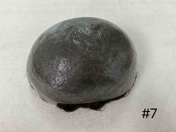 Thin PU skin #7 100%human hair toupee for man - Image 3
