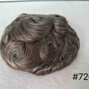 Thin PU skin #720 100%human hair toupee for man